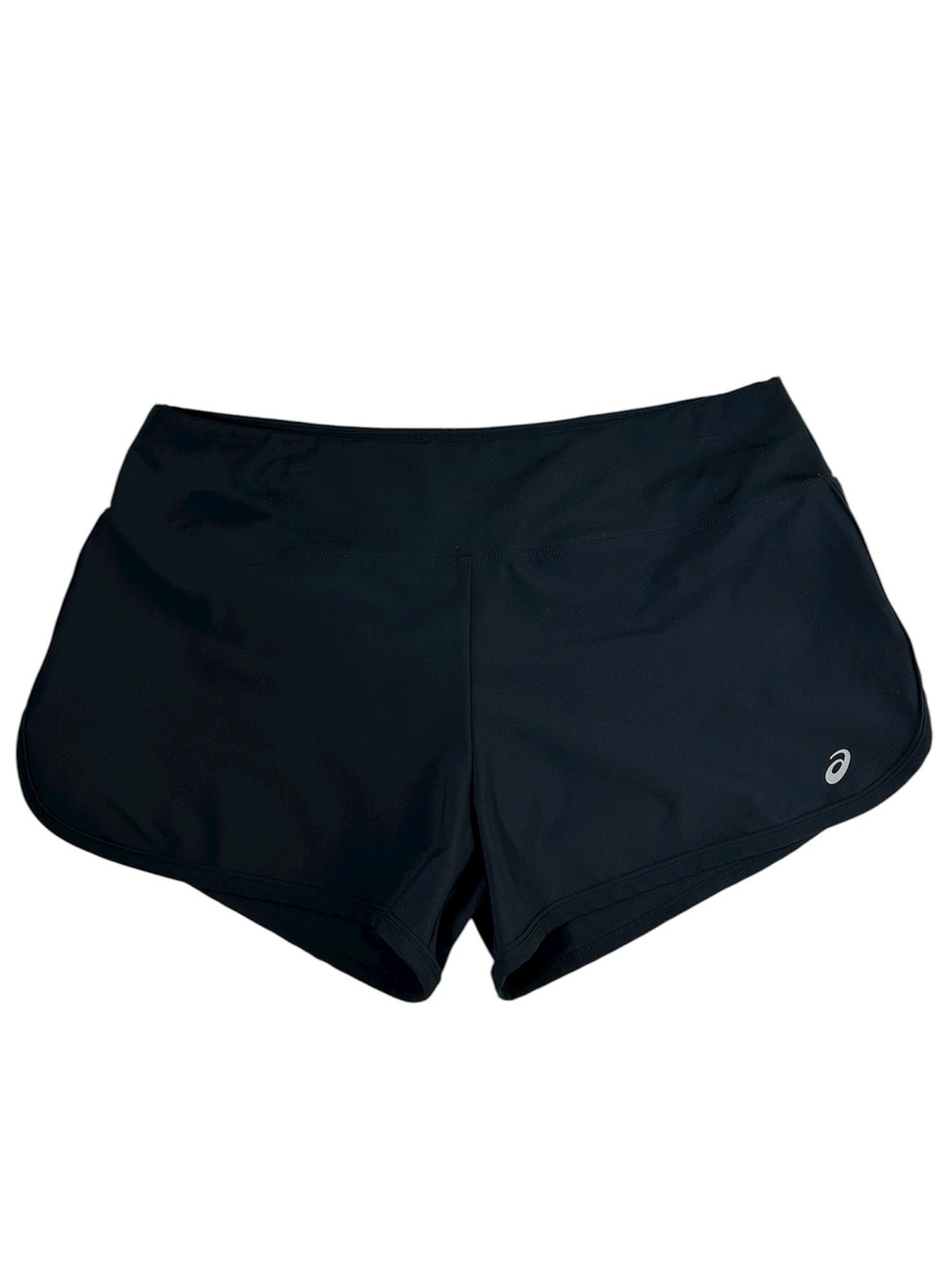 ASICS Black Women's Athletic Running Paddle Board Yoga Gym Shorts L/G
